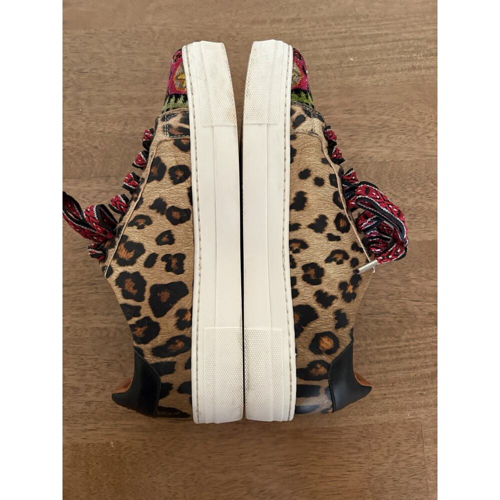 ETRO Sneakers EU 41 Unisex Multicolor Paisley Leopard Print Embroidered Designer - Picture 5 of 9